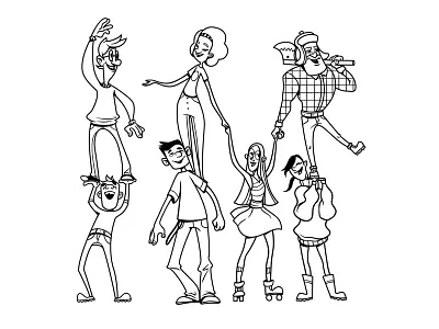 T-Shirt Characters cartoon character character design design tshirt vector