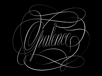 Opulence lettering type type design typeface typography