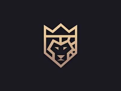 Logo branding identity illustration lion logo