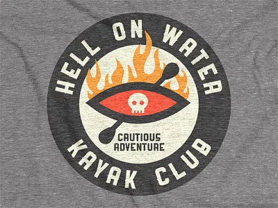 Hell On Water club kayak logo losttypecoop ranger shirt vector