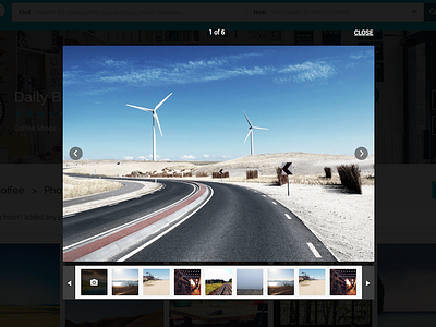 Photo Gallery Modal app browse business gallery local modal photos popup ui ux web yelp