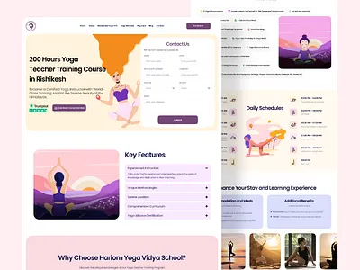 Yoga Training Course Website Design fitness fitness website gym gym website health healthcare website heatlhcare landing page lifestyle online course online training sport wellness yoga yoga course yoga fitness yoga training course yoga training website yogastudio yogateacher
