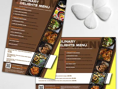 Editable PSD File - Restaurant Menu Design cafe design culinary design editable psd food menu design food promotion menu card template menu layout modern restaurant menu photoshop template restaurant menu