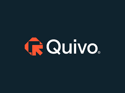 Quivo©️ arrow brand branding design finance financial fintech icon investment logo logodesign minimal start up tech venture venture capital