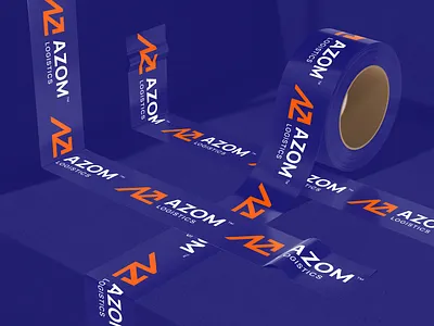 AZOM Logistics Logo Branding branding cargo container courier delivery freight identity logistics logistics logo logo logo design logo designer logotype shipment shipping trade transport transportation truck trucking