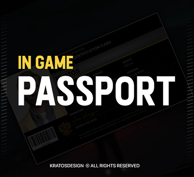 GTA 5 RP PASSPORT UI graphic design ui