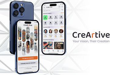 CreArtive App - UI/UX figma graphic design photoshop ui ux