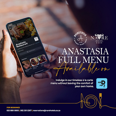 Social Media Advertising advertising app branding graphic design hotel menu