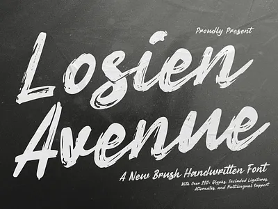 Losien Avenue | Brush Handwritten hip hop