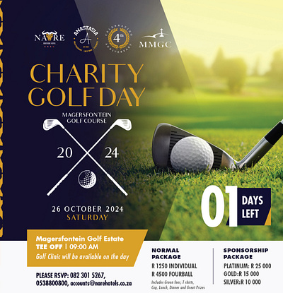 Charity Golf Day (Social Media Post) branding charity golf graphic design poster