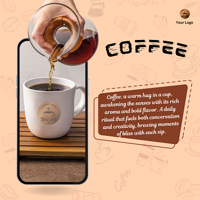 Coffee Poster Design advertisement design graphic design graphich designer photoshop poster poster design social media social media post