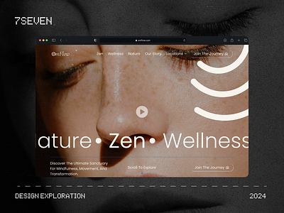 OMS Flow/Meditation Spa landing page design exploration app blue branding design figma framer graphic design landing page meditation mobile photography spa ui uiux webflow website wellness