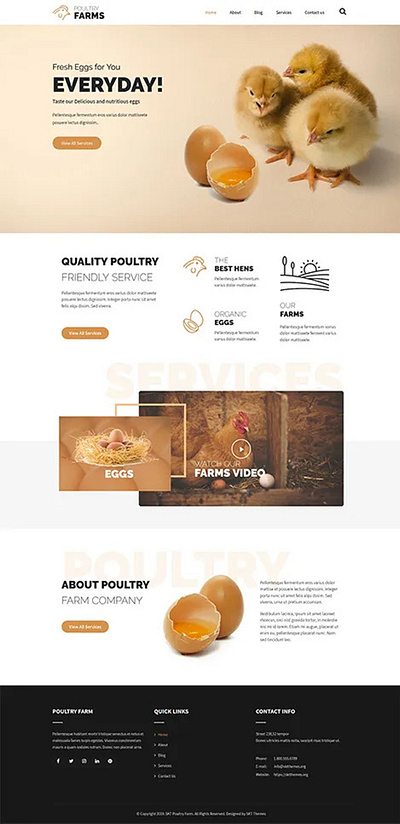 Poultry Farm Lite - Free Poultry Farm WordPress Theme branding design illustration poultry poultry farm poultry farm design theme design website builder wordpress design wordpress development wordpress template wordpress theme