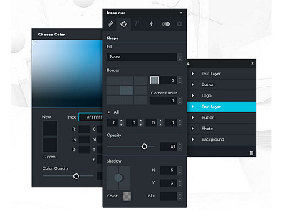 Studio UI panels micro interactions ui ux