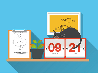 flat design exercise ui