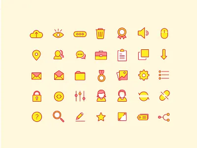 Web / APP - Icons app email icon massge set ui user web