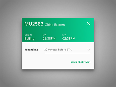 Reminder Modal app design box modal reminder ui design