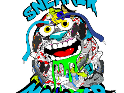 Sneaker Monster art concept design illustrator jordan monster nike sneaker vector