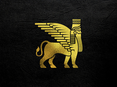 Assyrian Lamassu assyrian bull human hybrid lamassu lion logo wing zodiacs