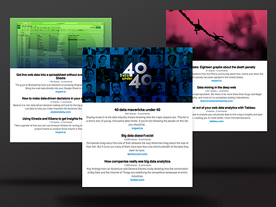 Newsletter modules email gradient grid marketing modules news newsletter pink ui ux web