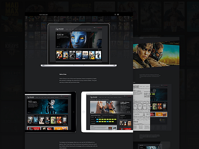 Yelmo Cines agency creative onepage portfolio ui ux web web design