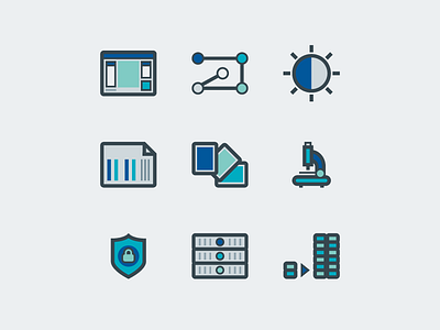 PathViewer Icons digital pathology iconography icons image microscope pathviewer science security server shield ui user interface