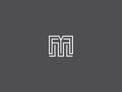 Mt Monogram app black icon letter logo design mark minimal mockup monogram mt photo symbol