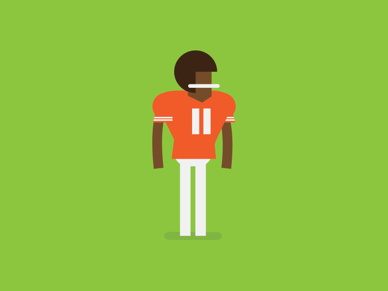 Football Player flat football sports vector