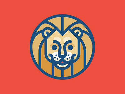 Lion big cat illustration lion logo mark