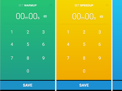 Interval Trainer - Set Times mobile running ui ux