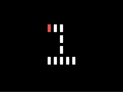 Rule Numba' One infographic logo mark modular pixel probability stat type typography