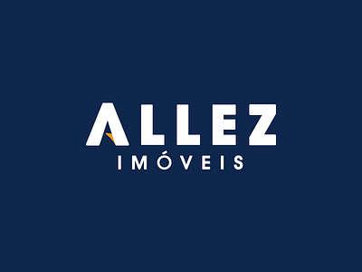 Allez Imóveis branding design lettering logo minimal type