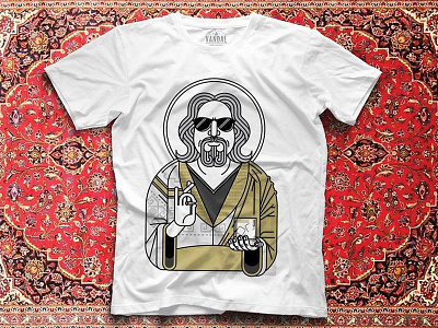 The Dude W.I.P T-Shirt dude dudeism el duderino rug saint t shirt the big lebowski the dude vandal club