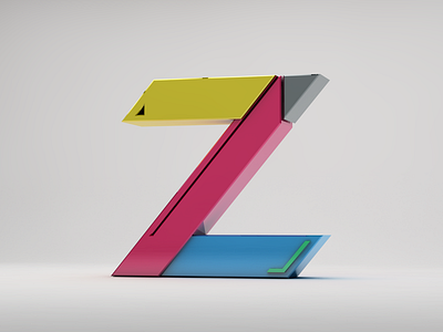 Z alphabet design lettering type typography working progress z