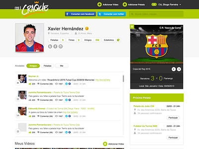 Portal - Esse é Craque futebol interface portal redesocial site soccer web webdesign