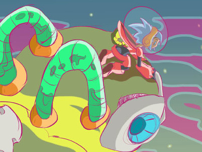 Space Ranger Distant View digital outerspace spaceranger
