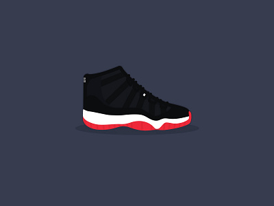 XI fun high top illustration jordan 11 jordans shoe shoe love simple sneaker vector xi