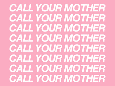 CALL YOUR MOTHER album cover drake hotline bling mommy pink text