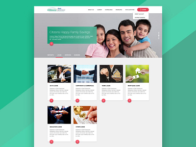 Bank Website Homepage bank material design ui design ux design