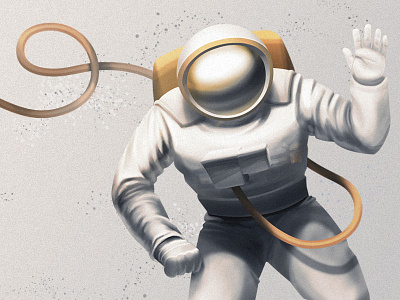 Spaceman astronaut illustration photoshop space space man