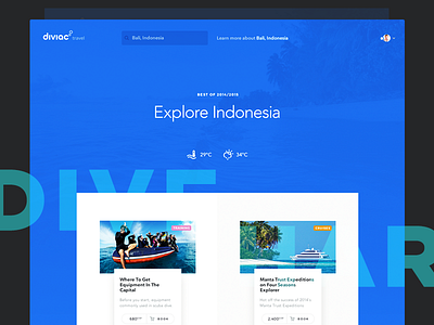 Diviac Local Offers Landing Page dive diving scuba surfing travel