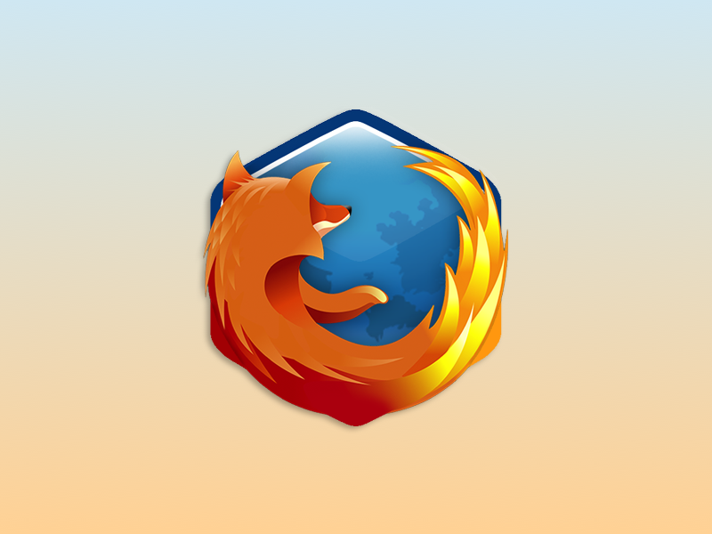 Hexagonal Firefox Logo firefox icon logo mozilla ui ux