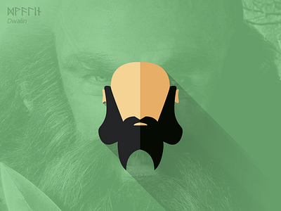 Dwalin dwalin dwarf flat icons the hobbit thorins company