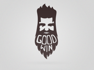 Goodwin face hair head logo man. bread