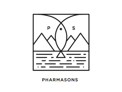 Logo denmark design fish identity logo mountains nordic north salmon