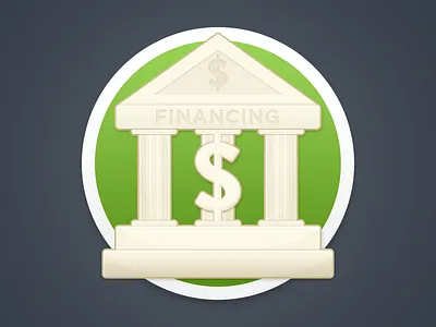 Funding Icon bank flat design flat icon icon rebrand