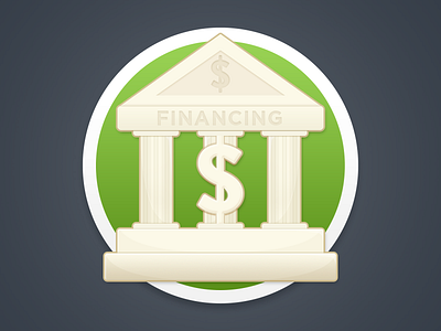 Funding Icon bank flat design flat icon icon rebrand