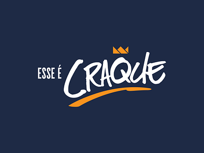 Esse é Craque branding design lettering logo type