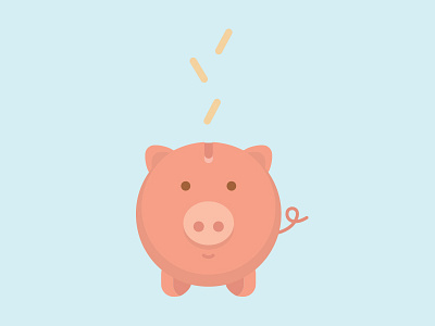 Banking on change banking change illustration illustrator pig piggy vector