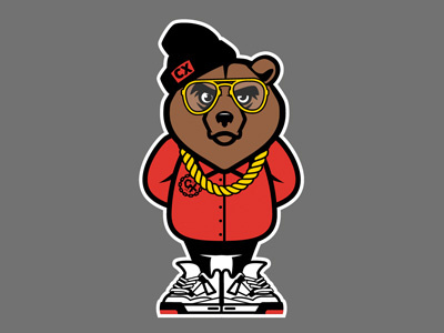 Creamix Bear Mascot graphics illustration t shirt design vector design
